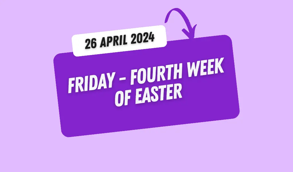 Catholic Mass Readings and Reflection April 26, 2024 1 Catholic Mass Readings and Reflection April 26, 2024