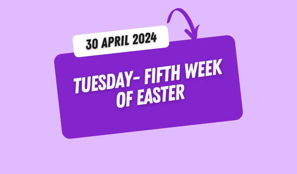 Catholic Mass Readings and Reflection April 30, 2024 1 Catholic Mass Readings and Reflection April 30, 2024