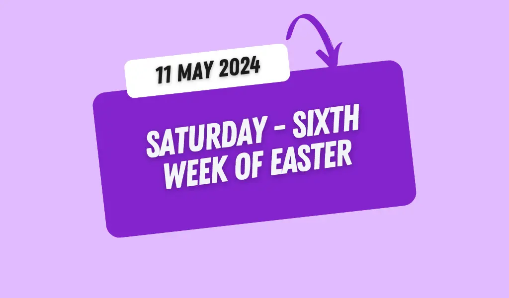 Catholic Mass Readings and Reflection May 11, 2024 1 Catholic Mass Readings and Reflection May 11, 2024