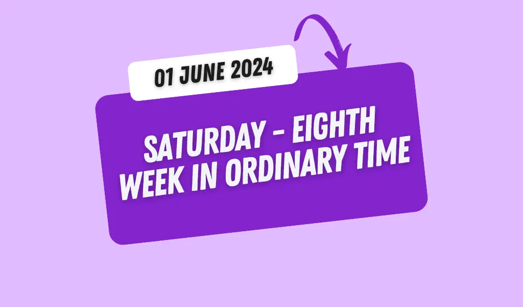 Catholic Mass Readings and Reflection June 01, 2024 1 Catholic Mass Readings and Reflection June 01, 2024