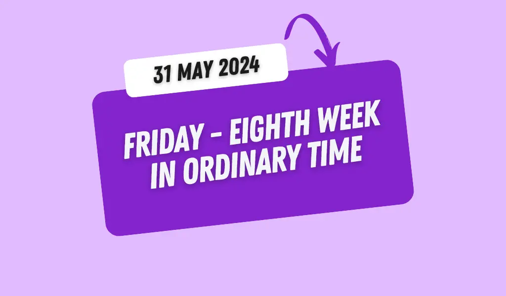 Catholic Mass Readings and Reflection May 31, 2024 1 Catholic Mass Readings and Reflection May 31, 2024