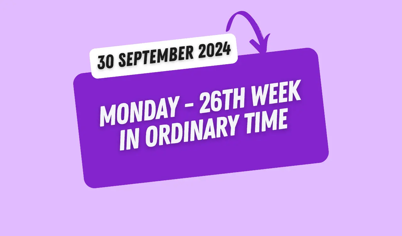 Catholic Mass Readings and Reflection September 30, 2024 1 Catholic Mass Readings and Reflection September 30, 2024