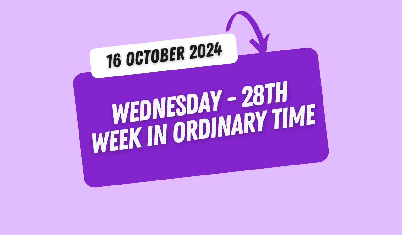 Catholic Mass Readings and Reflection October 16, 2024 1 Catholic Mass Readings and Reflection October 16, 2024