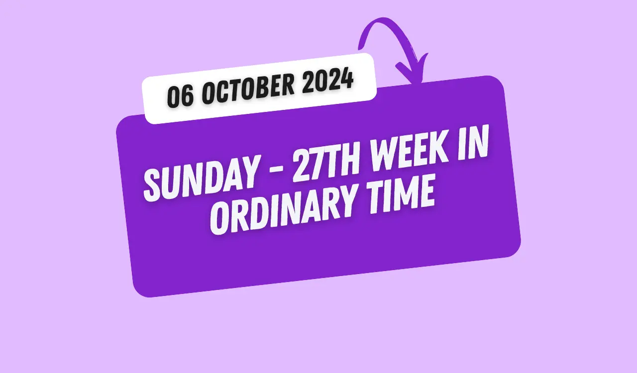 Catholic Mass Readings and Reflection October 06, 2024 1 Catholic Mass Readings and Reflection October 06, 2024