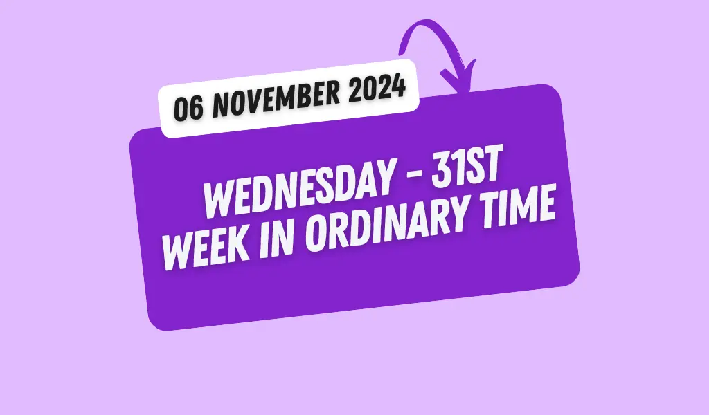 Catholic Mass Readings and Reflection November 06, 2024 1 Catholic Mass Readings and Reflection Nov 06, 2024