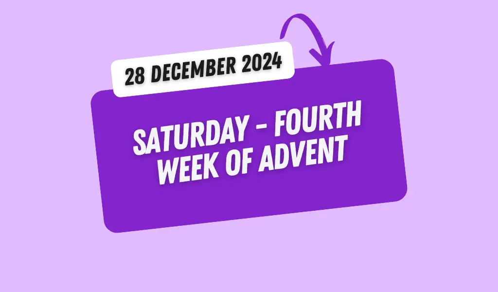 Catholic Mass Readings and Reflection December 28, 2024 1 Catholic Mass Readings and Reflection December 28, 2024