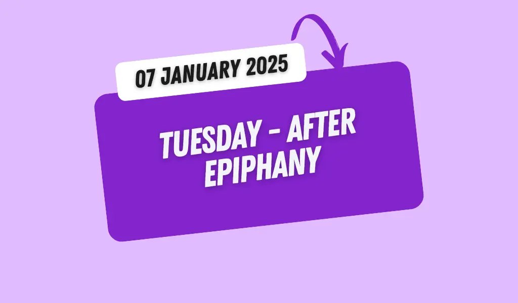 Catholic Mass Readings and Reflection January 07, 2025 1 Catholic Mass Readings and Reflection January 07, 2025