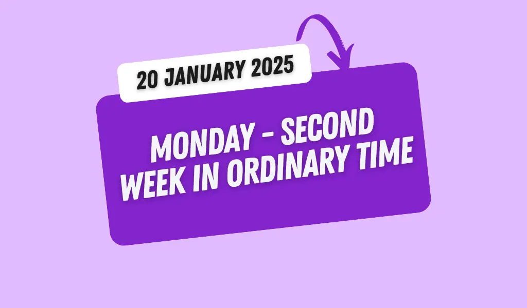 Catholic Mass Readings and Reflection January 20, 2025 1 Catholic Mass Readings and Reflection January 18, 2025