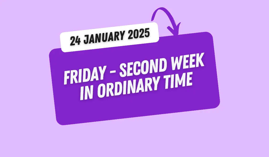 Catholic Mass Readings and Reflection January 24, 2025 1 Catholic Mass Readings and Reflection January 24, 2025