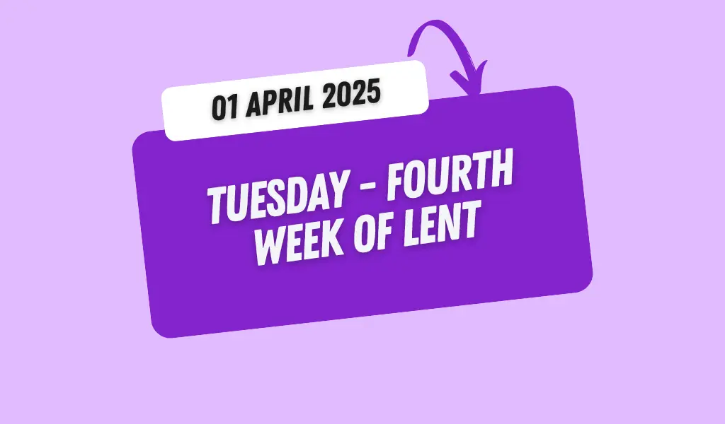 Catholic Mass Readings and Reflection April 01, 2025 1 Catholic Mass Readings and Reflection April 01, 2025