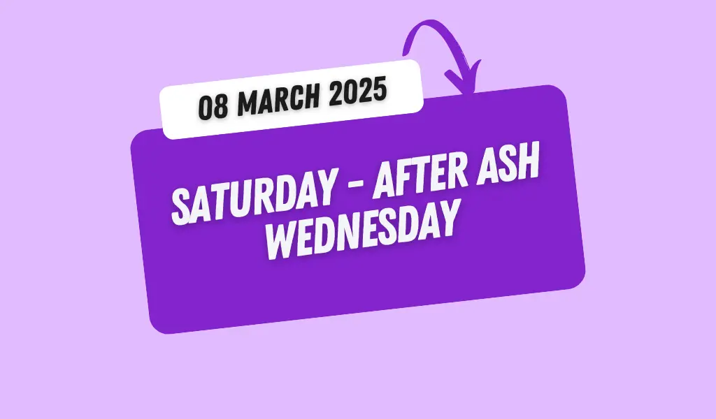 Catholic Mass Readings and Reflection March 08, 2025 1 Catholic Mass Readings and Reflection March 08, 2025