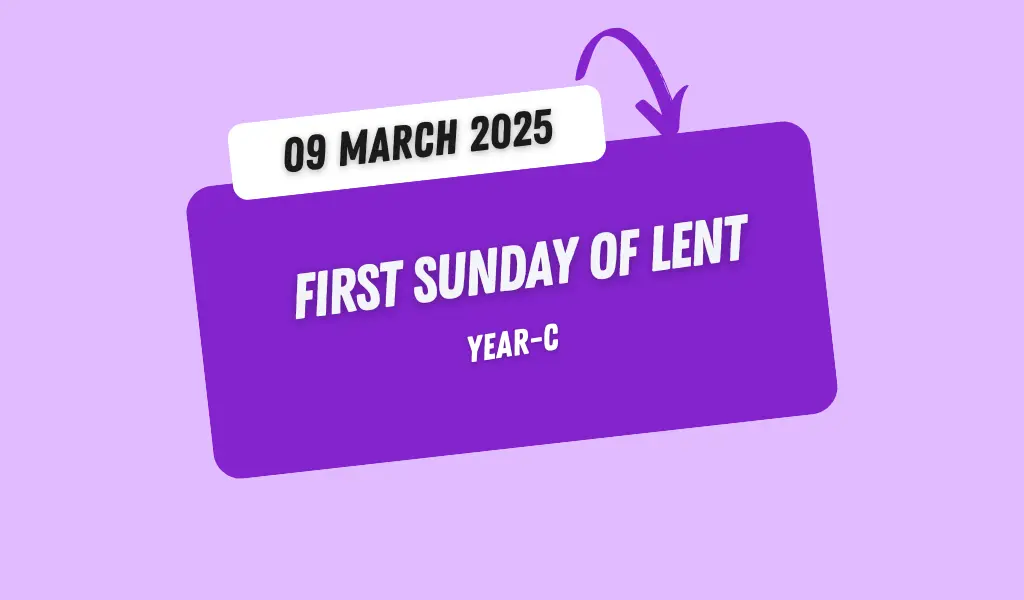 Catholic Mass Readings and Reflection March 09, 2025 1 Catholic Mass Readings and Reflection March 09, 2025