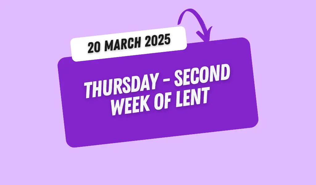 Catholic Mass Readings and Reflection March 20, 2025 1 Catholic Mass Readings and Reflection March 20, 2025