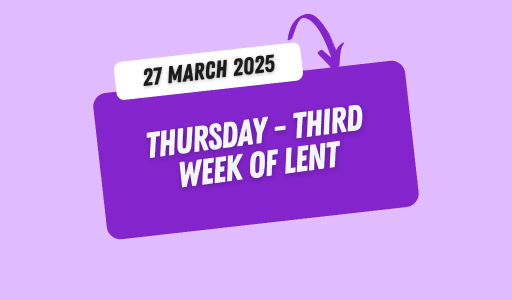 Catholic Mass Readings and Reflection March 27, 2025 1 Catholic Mass Readings and Reflection March 27, 2025