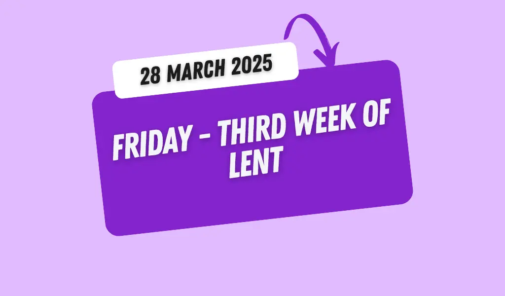 Catholic Mass Readings and Reflection March 28, 2025 1 Catholic Mass Readings and Reflection March 28, 2025