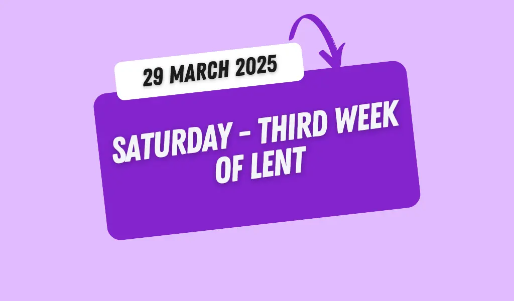 Catholic Mass Readings and Reflection March 29, 2025 1 Catholic Mass Readings and Reflection March 29, 2025