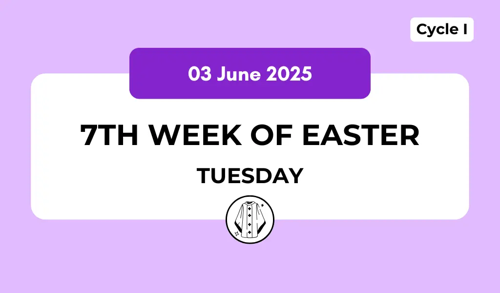 Catholic Mass Readings and Reflection June 03, 2025 1 Catholic Mass Readings and Reflection June 03, 2025