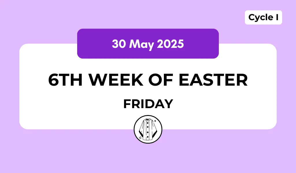 Catholic Mass Readings and Reflection May 30, 2025 1 Catholic Mass Readings and Reflection May 30, 2025