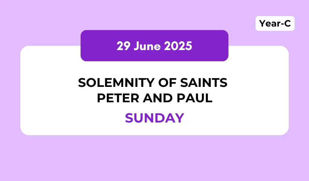 Catholic Mass Readings and Reflection June 29, 2025