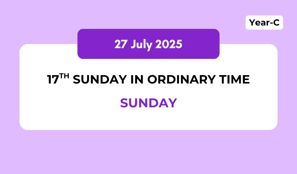 Catholic Mass Readings and Reflection July 27, 2025 1 Catholic Mass Readings and Reflection July 27, 2025