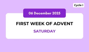 Catholic Mass Readings and Reflection December 06, 2025