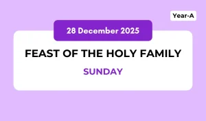 Catholic Mass Readings and Reflection December 28, 2025