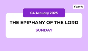 Catholic Mass Readings and Reflection January 04, 2026