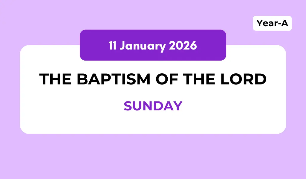 Catholic Mass Readings and Reflection January 11, 2026