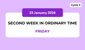 Catholic Mass Readings and Reflection January 23, 2026