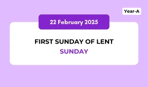 Catholic Mass Readings and Reflection February 22, 2026