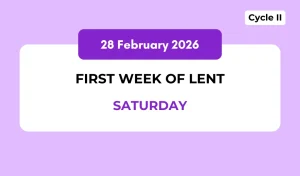 Catholic Mass Readings and Reflection February 28, 2026