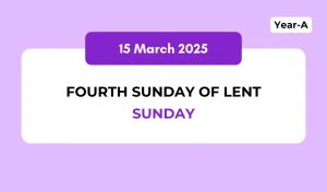 Catholic Mass Readings and Reflection March 15, 2026