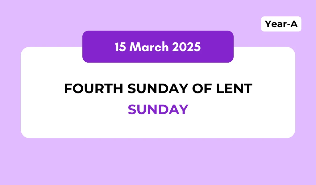Catholic Mass Readings and Reflection March 15, 2026