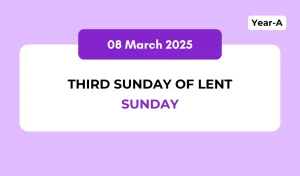 Catholic Mass Readings and Reflection March 08, 2026