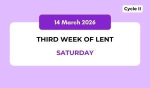 Catholic Mass Readings and Reflection March 14, 2026