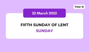 Catholic Mass Readings and Reflection March 22, 2026