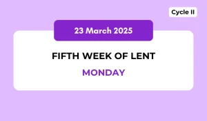 Catholic Mass Readings and Reflection March 23, 2026