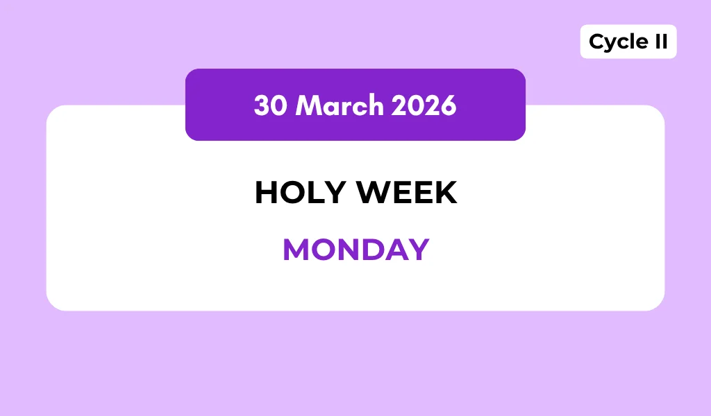Catholic Mass Readings and Reflection March 30, 2026