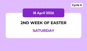 Catholic Mass Readings and Reflection April 18, 2026