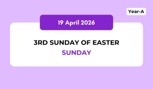 Catholic Mass Readings and Reflection April 19, 2026