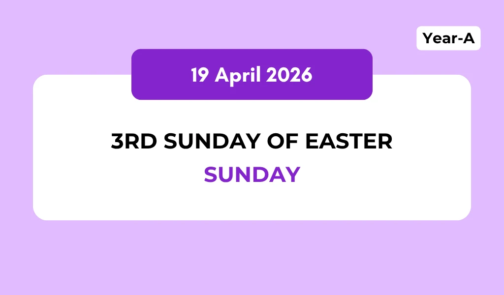 Catholic Mass Readings and Reflection April 19, 2026