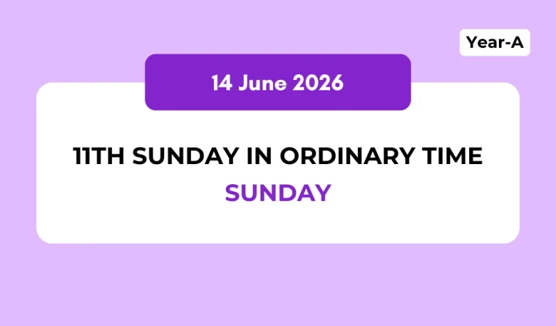 Catholic Mass Readings and Reflection June 14, 2026