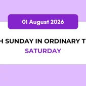 Catholic Mass Readings and Reflection August 01, 2026