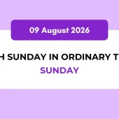 Catholic Mass Readings and Reflection August 09, 2026