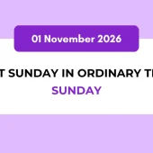 Catholic Mass Readings and Reflection November 01, 2026