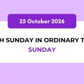 Catholic Mass Readings and Reflection October 25, 2026